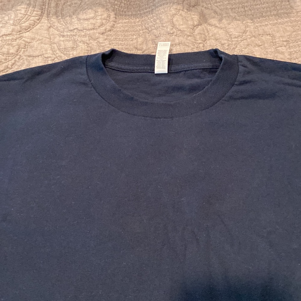 T-shirt - navy - XL - cotton